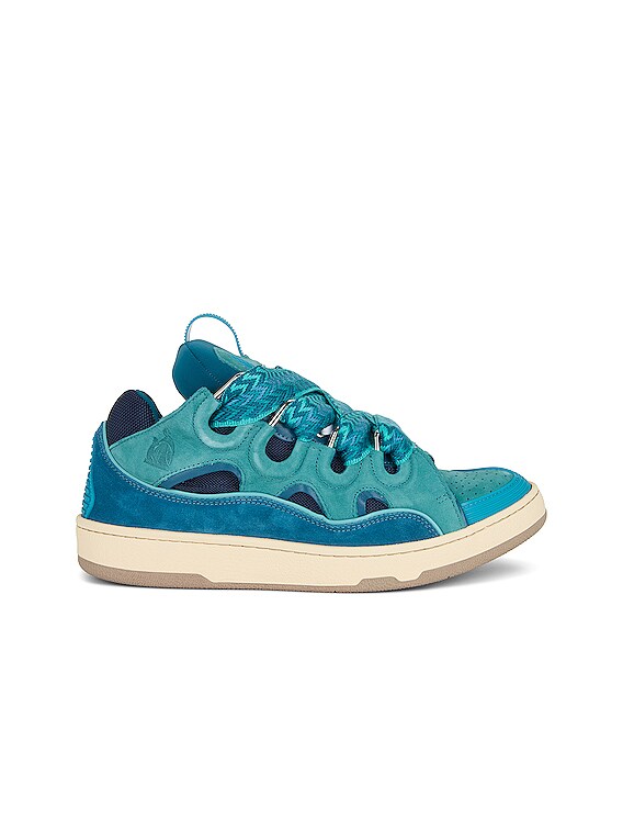 Lanvin Curb Sneakers in Turquoise | FWRD