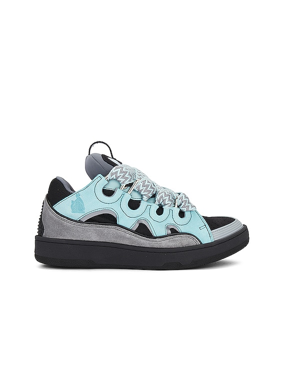 Lanvin Curb Sneaker in Light Blue & Anthracite | FWRD