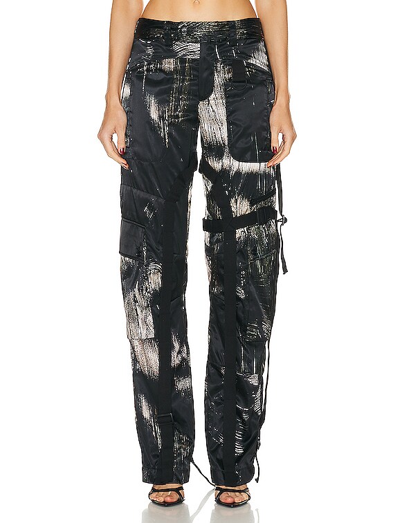 Louisa Ballou Cargo Pant in Painted Black | FWRD