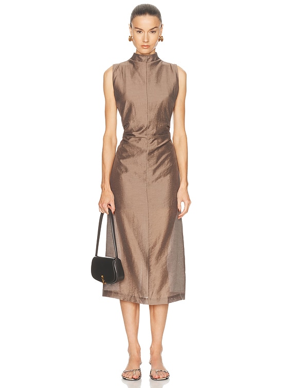 dress lavern midi brown product info and reviews Floral Print Long Sleeve Maxi Dress