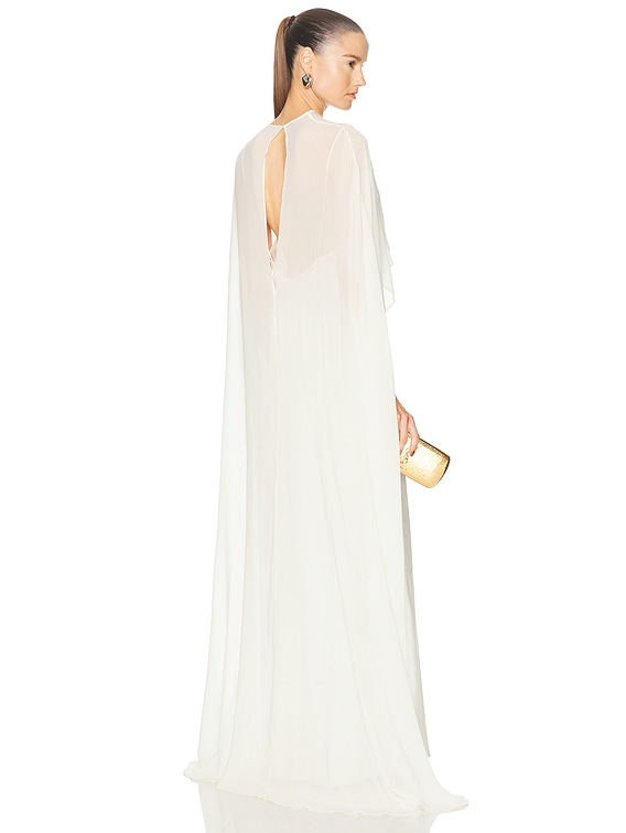 acton maxi dress in ivory l'academie Evolet Gown 031425