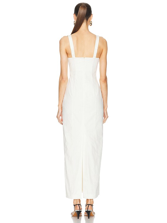 マーティ　ロマヌキアン L'Academie by Marianna Renia Maxi Dress in Ivory | FWRD