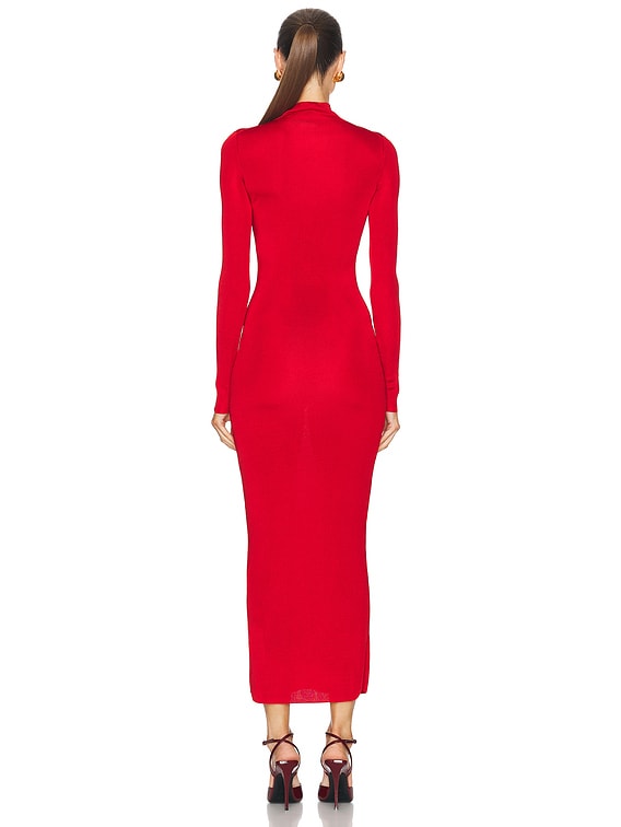 【新品】cccmalieシーマリーカシミアリボンニットベスト完売RED L'Academie by Marianna Syndi Maxi Knit Dress in Red | FWRD