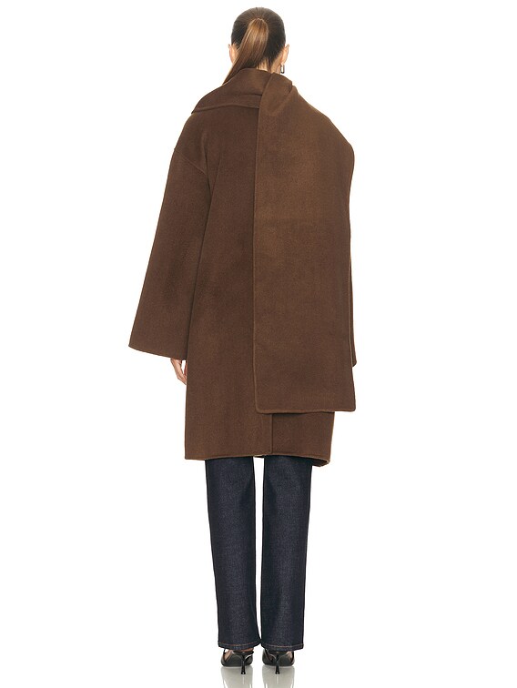 L'Academie by Marianna Melba Wool Coat in Mocha | FWRD L'Academie by Marianna Melba Wool Coat in Mocha | FWRD