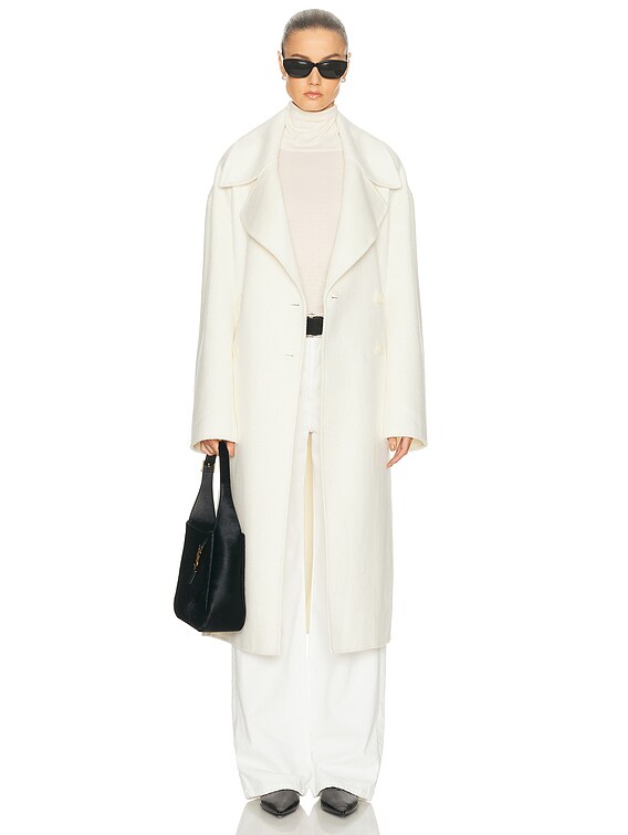 L'Academie By Marianna Kye Wool Coat in Ivory | FWRD