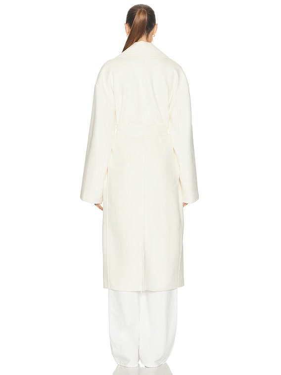 L'Academie By Marianna Kye Wool Coat in Ivory | FWRD
