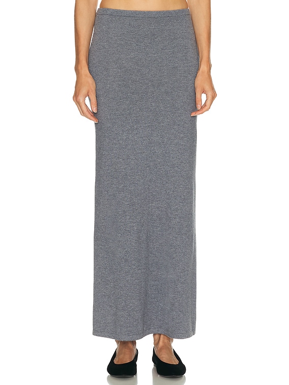 L'Academie by Marianna Torrey Maxi Skirt in Charcoal Grey | FWRD