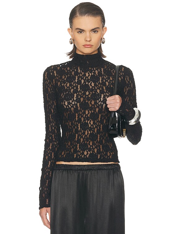 L'Academie by Marianna Kayden Top in Black | FWRD