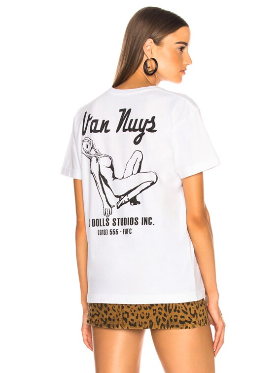 LOCAL AUTHORITY Sex Dolls Studios Pocket Tee in White