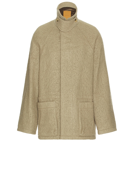 Le17Septembre Wool Hunting Half Coat in Gray | FWRD