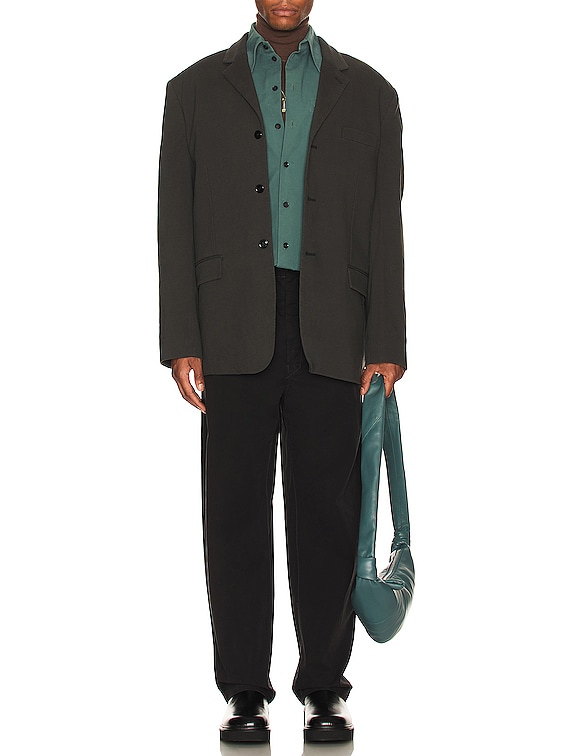 ジャケット・アウター 22aw LEMAIRE 3 buttons Jacket Lemaire 3 Button Jacket in Ash Black | FWRD