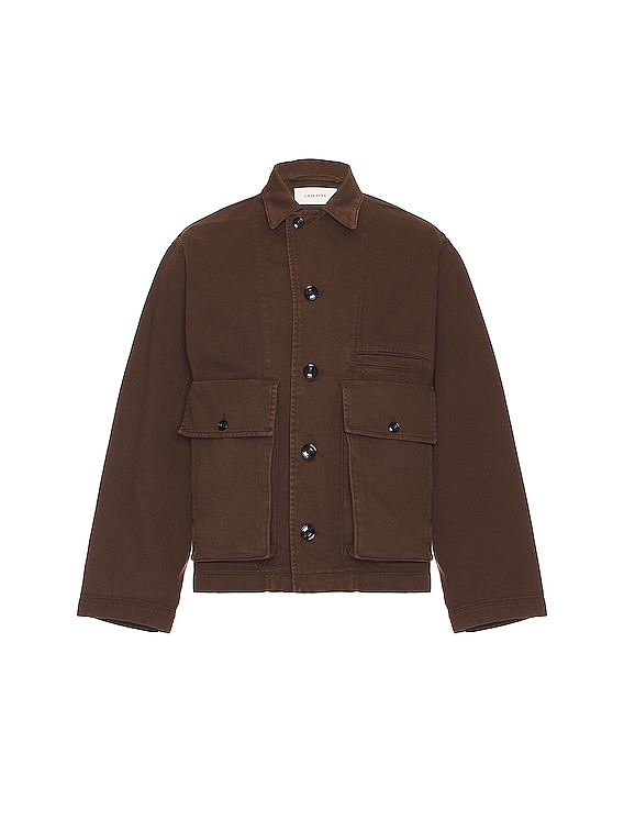 Lemaire Boxy Jacket in Dark Brown | FWRD