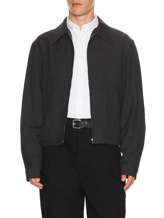 Lemaire Short Blouson in Ash Black | FWRD