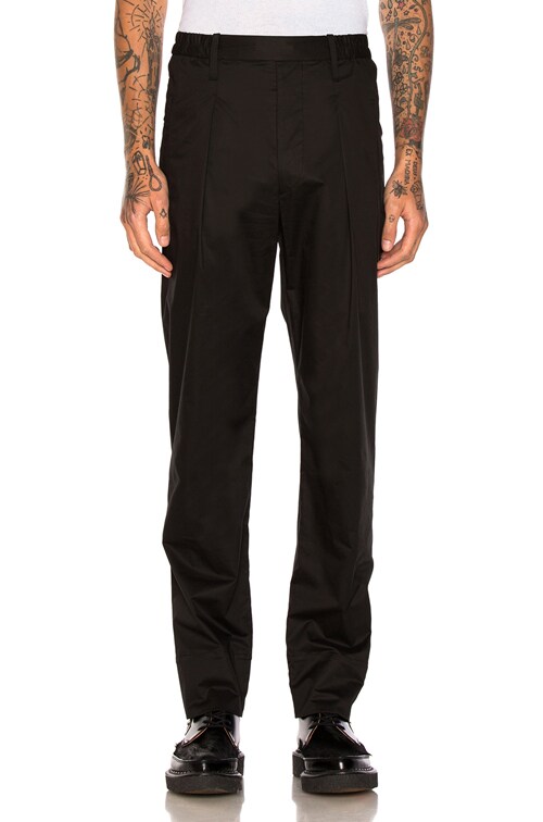 Lemaire Elasticated Pants in Black | FWRD