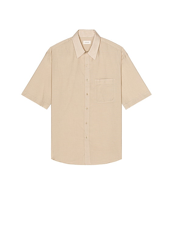 Lemaire Regular Collar Shirt in Nude | FWRD