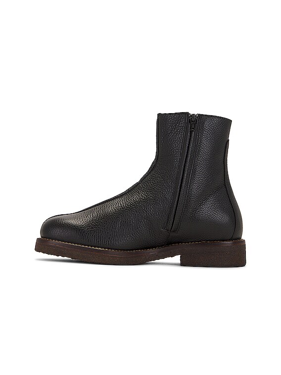 Lemaire Boots with Shearling in Black | FWRD