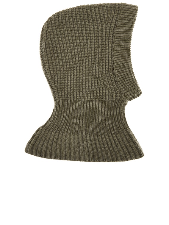 【 LEMAIRE 】HOOD LAMBSWOOL Lemaire Hood Lambswool Beanie in Light Moss | FWRD