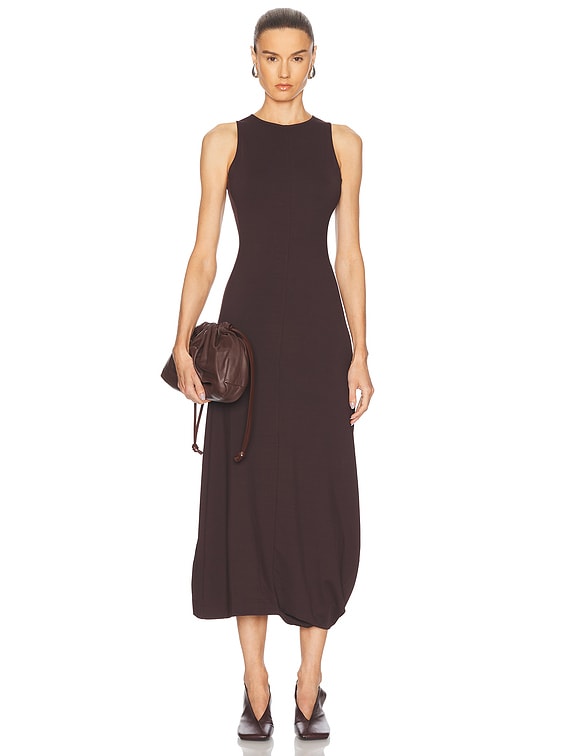 Lemaire Twisted Hem Dress in Dark Cherry | FWRD