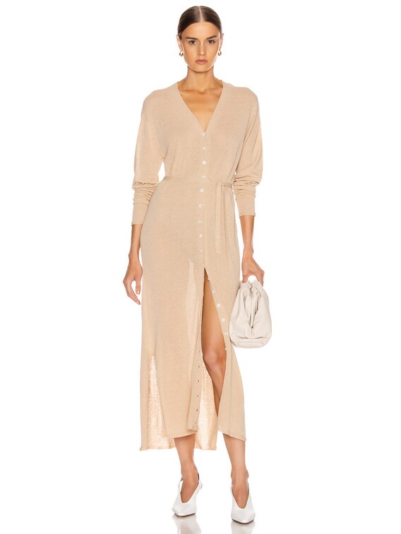 Lemaire Cardigan Dress in Ginger Beige 