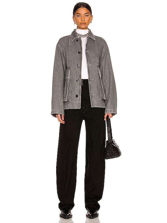 Lemaire Boxy Jacket in Denim Stone Grey | FWRD