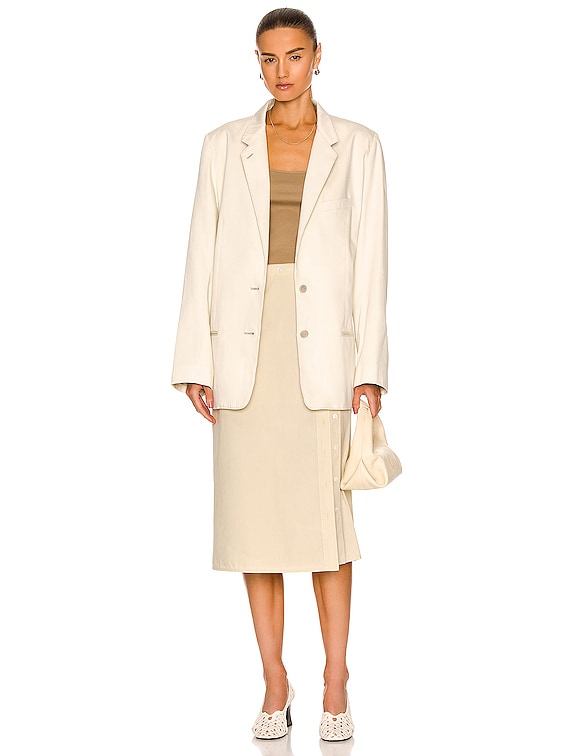 Lemaire Soft Suit Jacket in Creamy White | FWRD