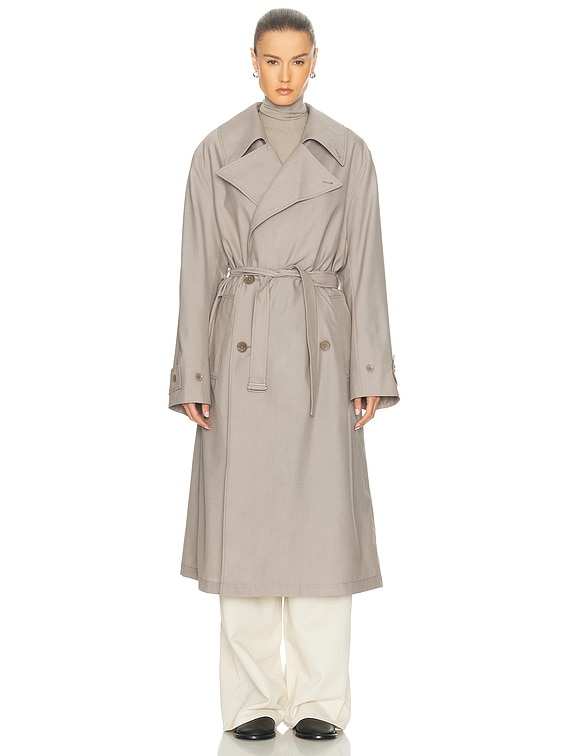 Lemaire Detachable Lining Trench Coat in Light Taupe | FWRD