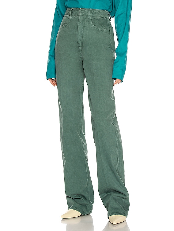 Lemaire Denim Pant in Silver Pine Green | FWRD