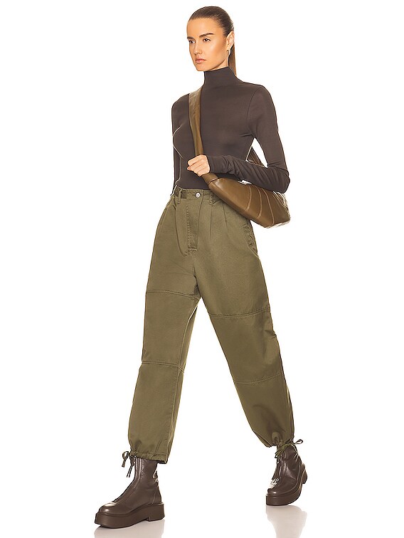 Lemaire Second Skin High Neck Top in Ash Black | FWRD