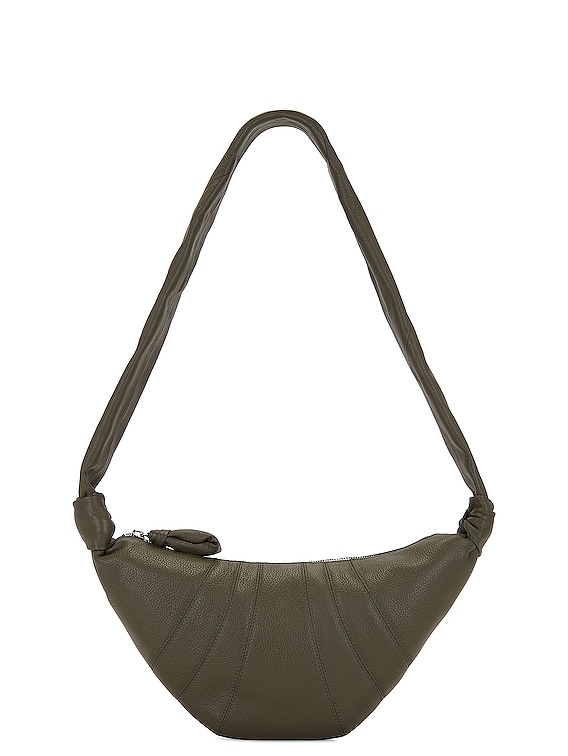 Soft Croissant Large Bag in Seashell Beige Color - LEMAIRE