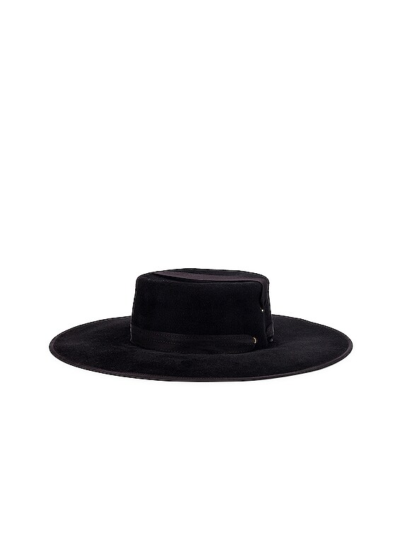 Lola Hats Zorro Felt Hat in Black | FWRD