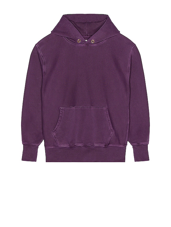 Les Tien Heavy Weight Jersey Pigment Dye Cropped Hoodie in Washed