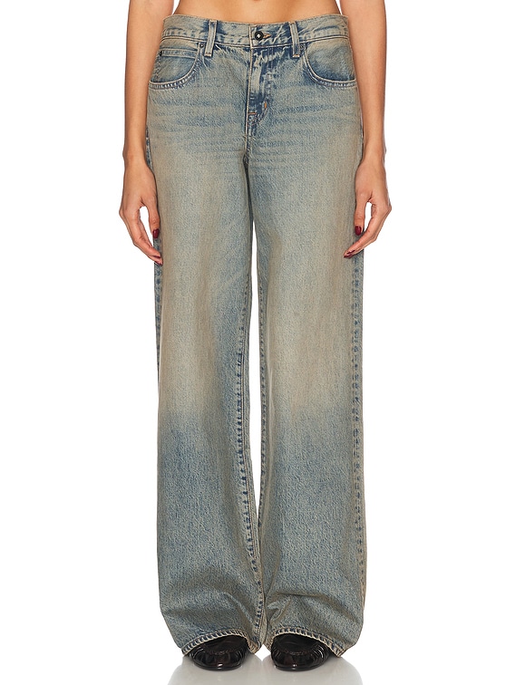 SLVRLAKE Mica Wide Leg in Indigo Rust | FWRD