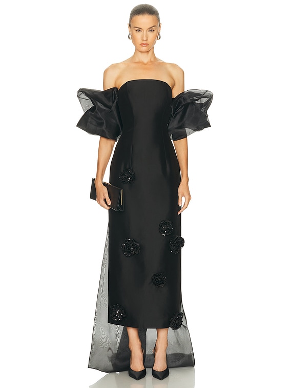 Zayna Embellished Maxi Dress & Cape Set