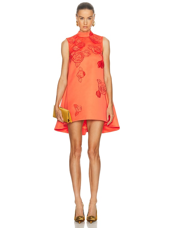 LEO LIN Fallon Mini Dress in Saffron | FWRD