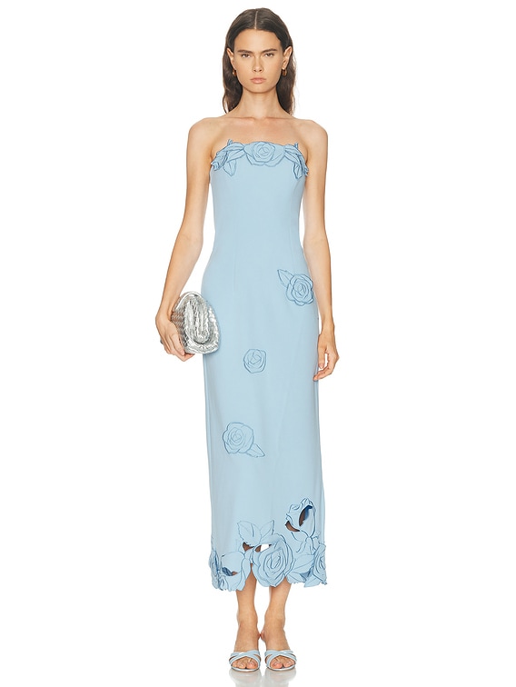 chinese dress ladies Rayna Appliqué Bustier Maxi Dress main image 0