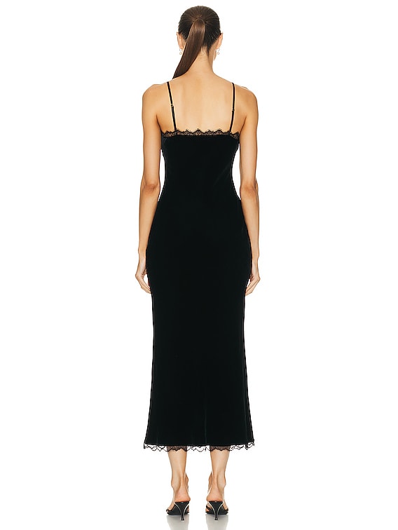 LoveShackFancy Venus Dress in Black | FWRD