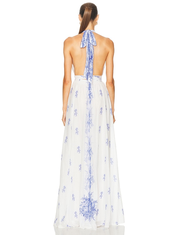 mermaid dress with ruffles at the bottom MADISYN Strapless Print Tiered Mermaid Gown – One Honey