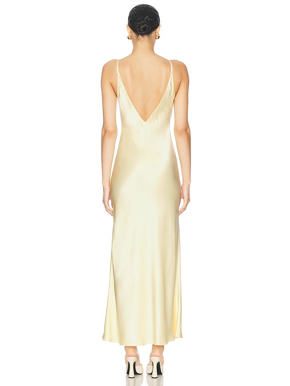 green emerald velvet dress Classic Slip Gold main image 1