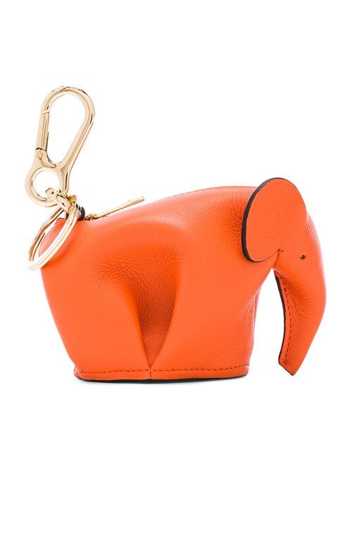 Loewe Elephant Charm in Orange | FWRD