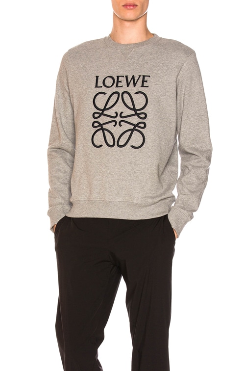 Loewe Anagram Sweatshirt in Grey | FWRD