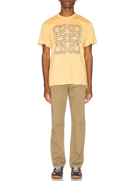 Loewe Flower Anagram Patch Tee in Light Yellow | FWRD Loewe Flower Anagram Patch Tee in Light Yellow | FWRD