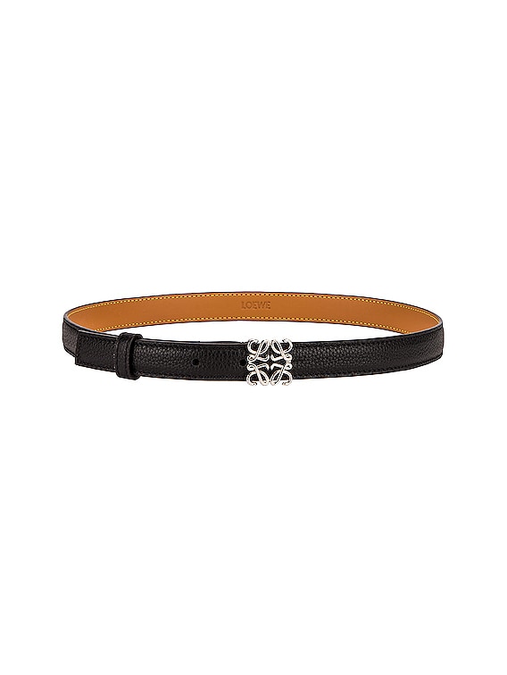 Anagram Leather Belt in Black - Loewe