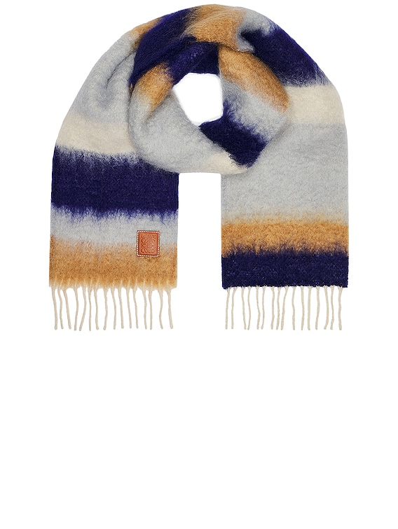 Stripe Mohair Scarf