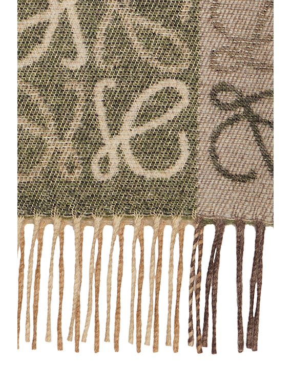 【直営・関税送料込】Anagram scarf in woo Anagram scarf in wool and cashmere Grey - LOEWE