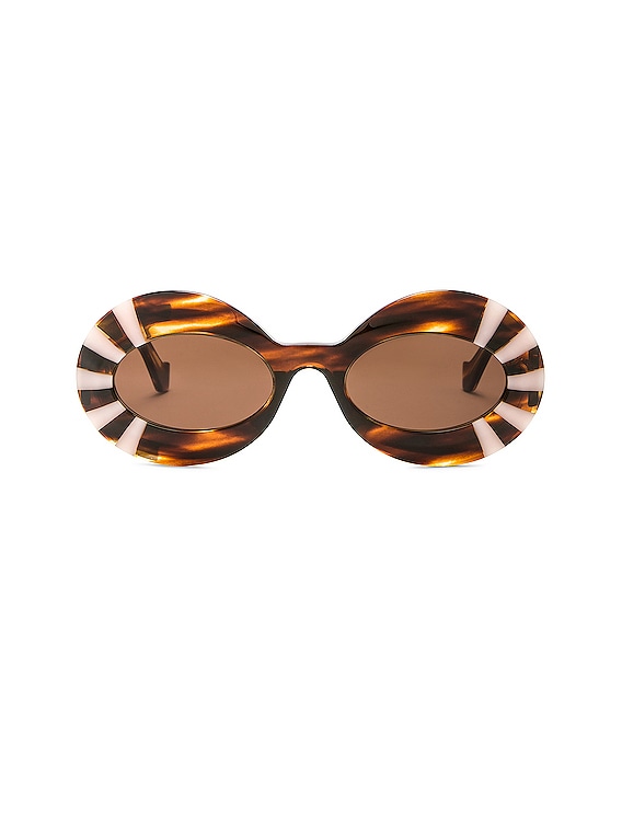 Anagram Flat Top Sunglasses in White - Loewe
