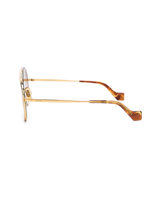 Louis Vuitton - LV Rise Metal Pilot Sunglasses - Metal - Gold - Size: U - Luxury