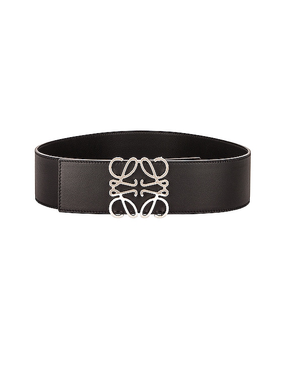 Anagram Leather Belt in White - Loewe