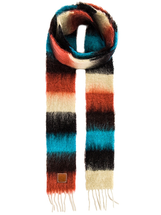 Stripe Mohair Scarf