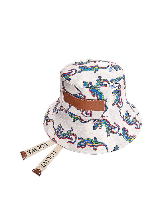 Loewe Paula's Ibiza Lizard Hat in Off White | FWRD