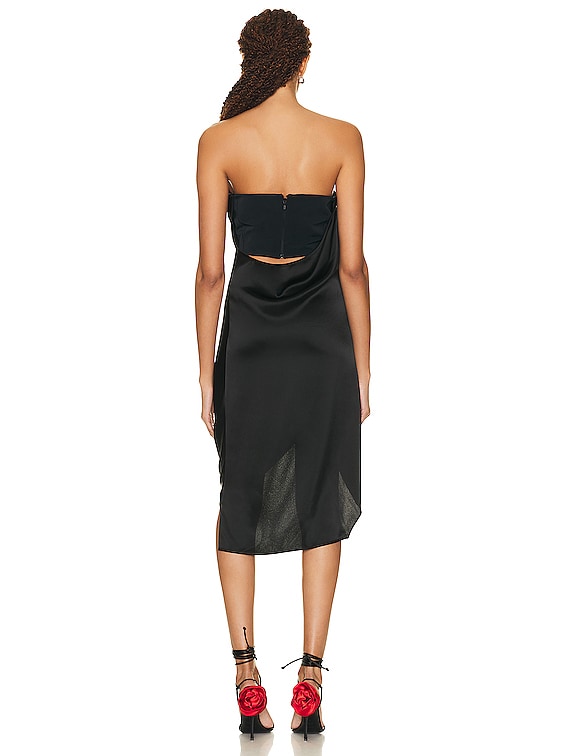 【関税&送料込】Loewe Bustier Dress Loewe Bustier Dress in Black | FWRD